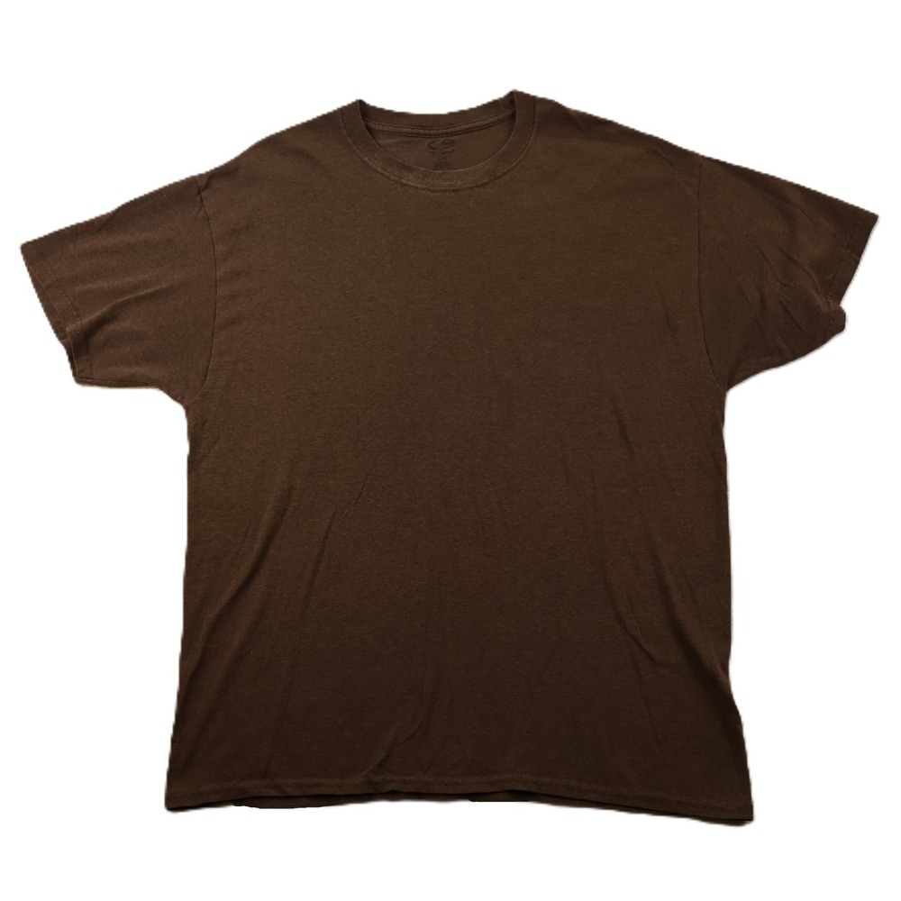 C9 by Champion Mens Large T-Shirt Brown Short Sleeve Crew Neck Activewear